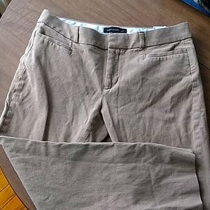 Women's tan skinny cropped jeans